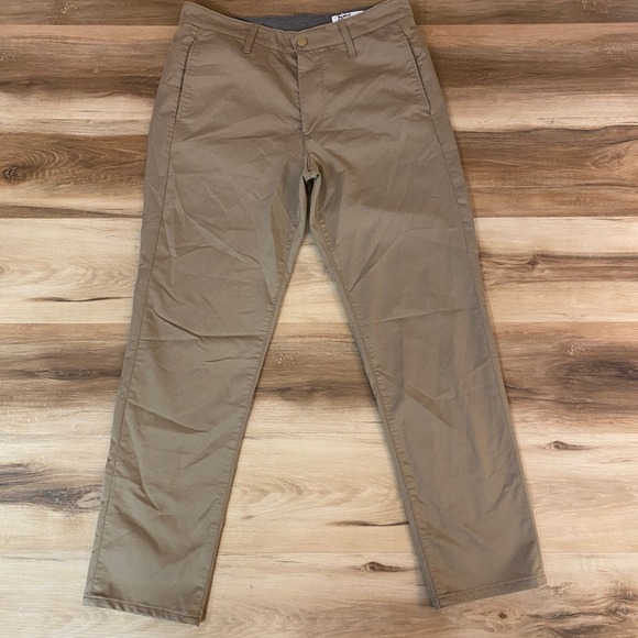 AG KULLEN Slim Trouser Pants Men's 31x29 Khaki Casual Chinos Italy Fabric - Picture 1 of 10